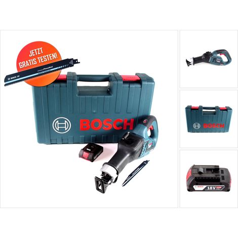 Gratis Bosch Carbide Säbelsägeblatt Bosch GSA 18V-32 Akku Reciprosäge 18 V Säbelsäge Brushless + 1x 2,0 Ah Akku + Koffer - ohne Ladegerät