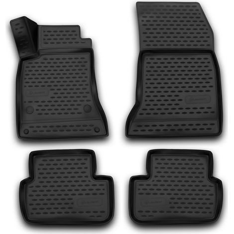 3D KIT TAPPETINI COMPATIBILE CON MERCEDES-BENZ B-Class W246, 3
2011-, 4 Stk. TAPPETINO IN GOMMA TPE BORDO ALTO 3D ANTISCIVOLO IMPERMEABILE