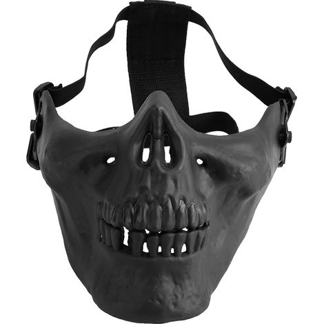 Masque de protection crâne en TPU demi-visage, masque de protection tactique militaire