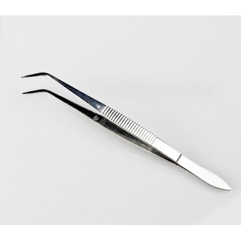 Clip coudé en acier inoxydable -16 cm, sangle à courbure simple, position (1/4)