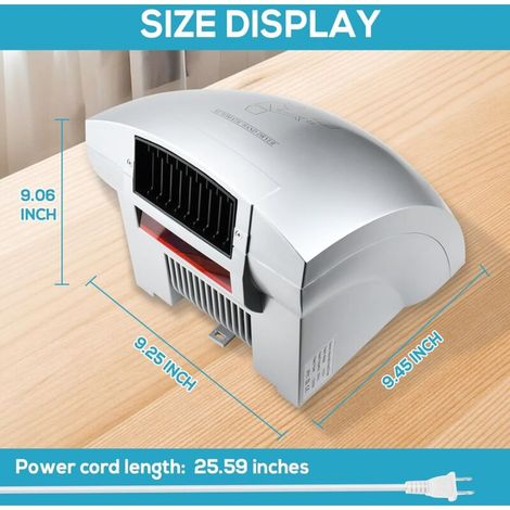 Asciugamani elettrico commerciale per bagni domestici, asciugamani elettrico con sensore completamente automatico adatto per WC a parete e uffici, 220V 1800W o (1/3)