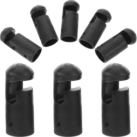 Kit d'accessoires pour trampoline - Pièces détachées en plastique noir (1/5)
