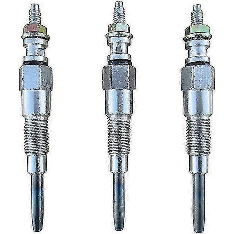Trois bougies de préchauffage de type 16851-65512 compatibles avec Kubota D722, D902, D905, D1005 et D1105, modèle 16851-65510 f54. (1/5)