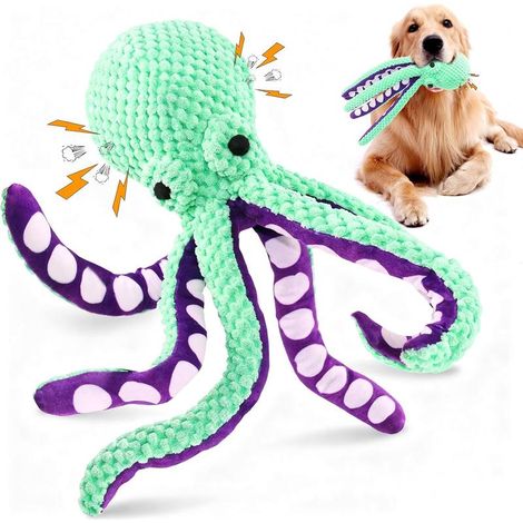 Jouet chien peluche couineur résistant petites tailles, jouet à mâcher doux et interactif anti-ennui, stimulation mentale, compagnon de jeu amusant pour chiot et petit chien (1/5)