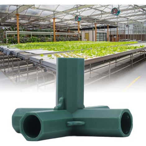 [Support végétal] Joint de soutien pour plantes 5-way, 8 pièces, matériau plastique durable pour jardins et serres (1/5)
