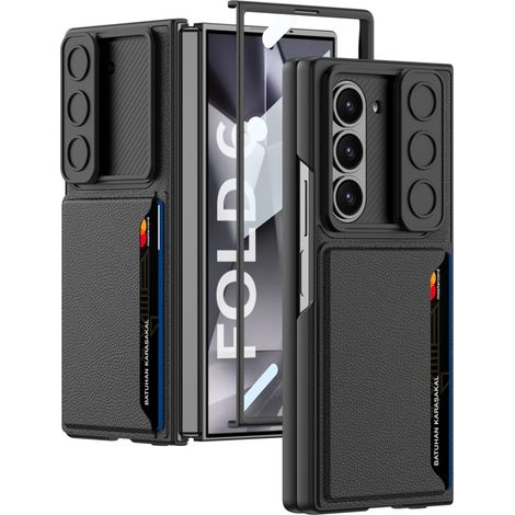 Custodia per Samsung Galaxy Z Fold6 5G, porta carte GKK, nera (1/5)