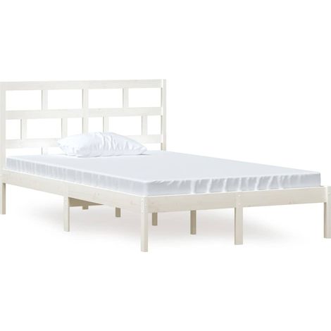 Maison Exclusive - Giroletto Bianco in Legno Massello di Pino 120x200 cm (1/5)