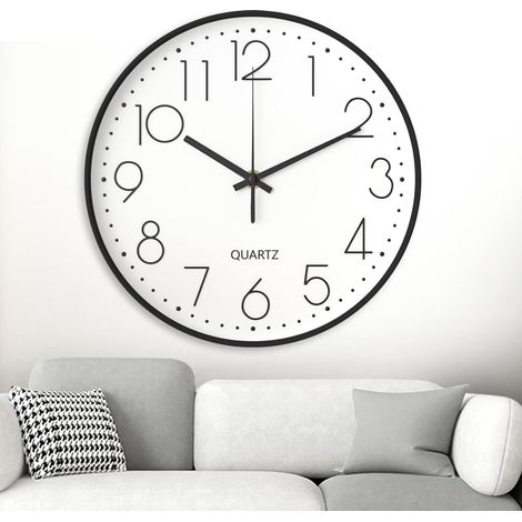 Silent Wall Clock, 20 cm Decorative Wall Clock, Round Wall Clock, Easy Read Wall Clock, Quartz Wall Clock for Home, Kitchen, Office (1/5)