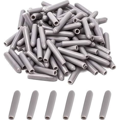 Capuchons pour Lave-Vaisselle [100 Pièces], Couvercle de Panier Lave-Vaisselle, Antirouille (Gris) (1/5)