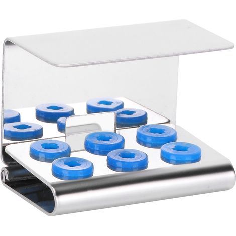 Porte-embouts endodontiques dentaires, 6 trous, nettoyant en silicone, boîte de nettoyage haute température (1/5)