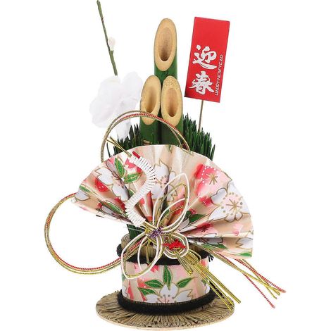 Décoration de bureau en bambou japonais pour le Nouvel An, restaurant de sushis, fleur (1/5)