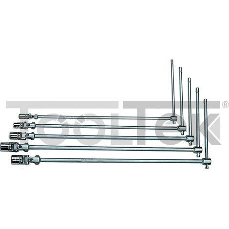 SET CHIAVI 5pz A T DOPPIO SNODO LUNGHE 8-10-13-17-19mm