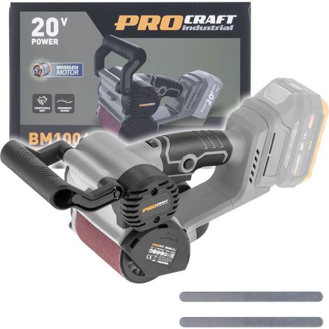 Procraft Industrial BM100A bb Ponceuse à rouleau sans fil 20 V 80 x 100 mm Brushless Solo - sans batterie, sans chargeur (1/4)
