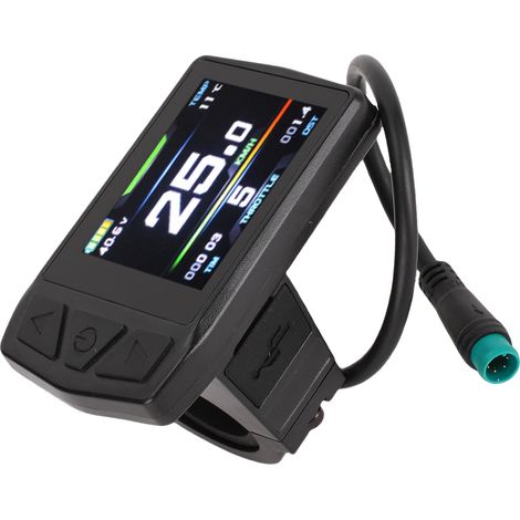 Écran LCD couleur pour vélo électrique KT LCDTF01U, panneau LCD pour trottinette électrique avec connecteur étanche 5 broches pour contrôleur KT (1/5)