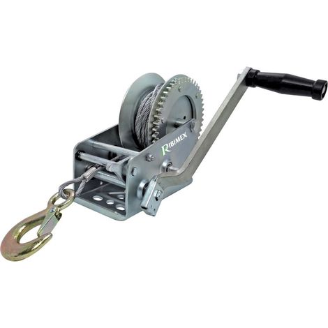 Verricello manuale paranco tiratutto max 2200 kg a mano cavo 10 metri in acciaio