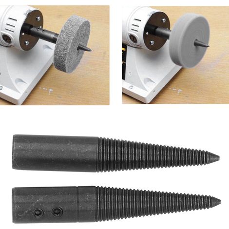 6 Pièces Adaptateur de Broche Conique pour Meuleuse d'Établi en Acier Robuste et Stable (1/5)