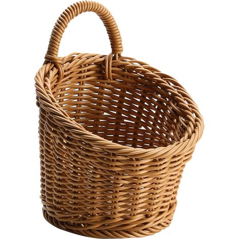 Panier Accroche-Mur - Panier Tissé Main - Pour Fruits Légumes Épices - Cuisine Salle À Manger Bureau - Vintage - 1 Pièce (1/5)