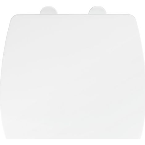 Tavoletta per WC Tavola – con sistema di abbassamento automatico, copri wc, sedile per wc, fissaggio igienico Flix Clip, facilità di montaggio, chiusura morbida soft close, duroplast, bianco (1/2)