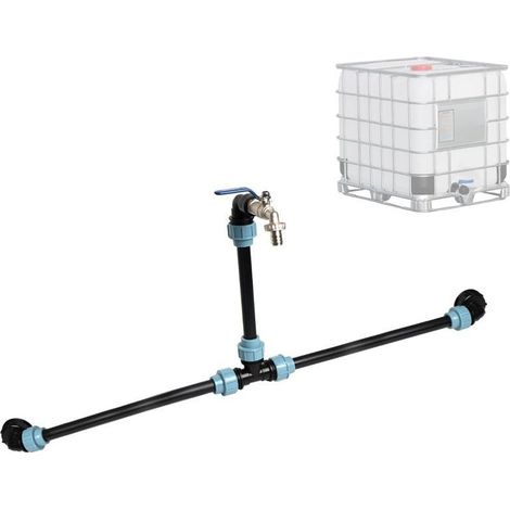 Kit de raccordement IBC S60 x 6 – Connecteur rapide en laiton pour réservoirs IBC – Prévention rouille – Assemblage facile (1/5)