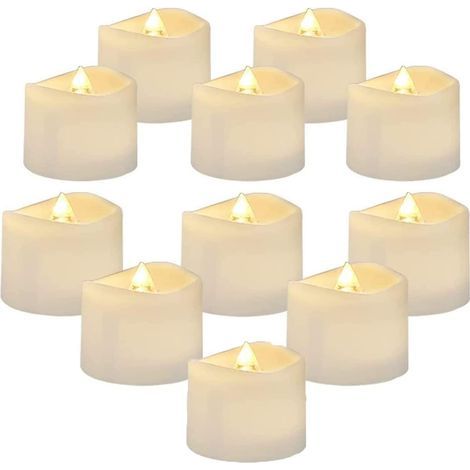 LED Tealight Candles with Timer and Flickering Effect (1/5)