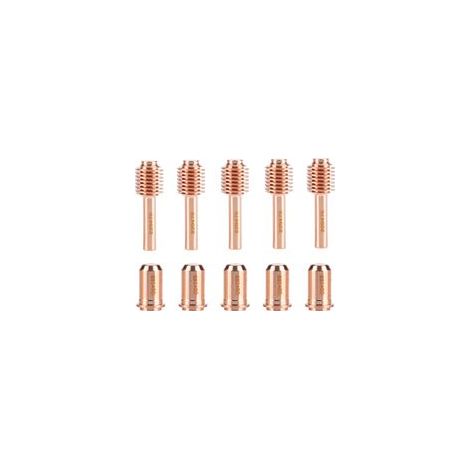 électrodes 220478 et 5 buses 220480 : consommables pour chalumeau de découpe plasma MAX30