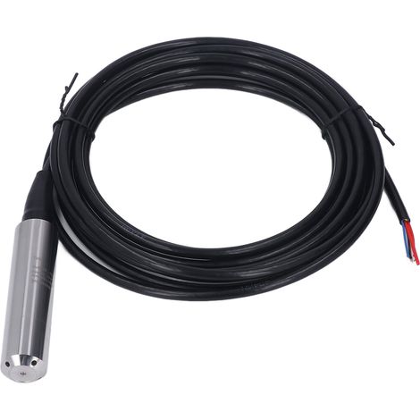 Transmetteur de niveau de liquide précis et sensible, étanche IP68, capteur de niveau d'eau à immersion, alimentation 12-30 V CC, sortie 0-10 V, câble de 10 m (portée de 0 à 10 m). (1/5)