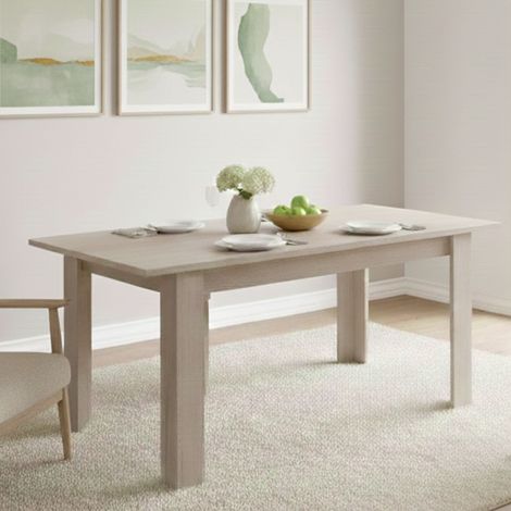 Dmora - Ausziehbarer Tisch Corbara, Küchenkonsole, Esstisch mit Verlängerung, Ausziehbares Küchenregal, Made in Italy, 137x90 h79 cm, Eiche (1/5)