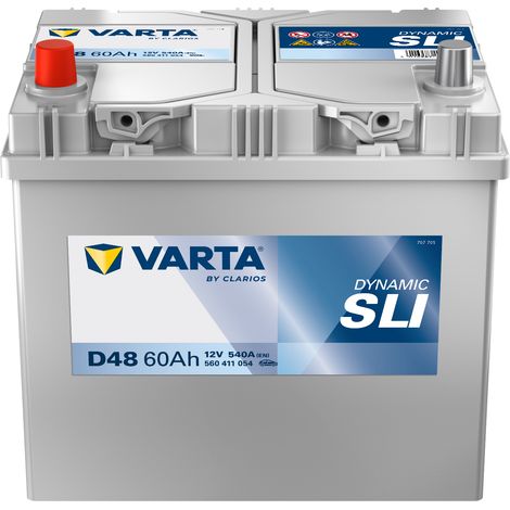 Batterie de démarrage Varta Blue Dynamic D23R D48 12V 60Ah / 540A (1/2)