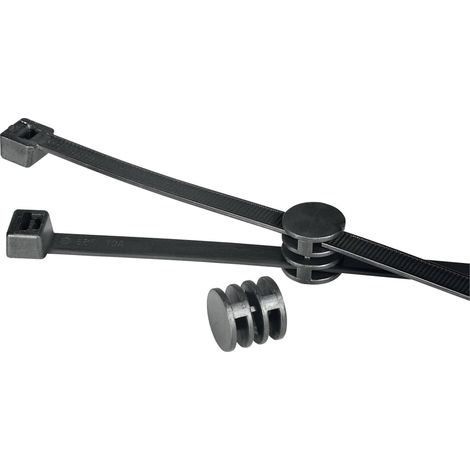 HellermannTyton 156-00276 T50RCOUPLER Serre-câble 200 mm 4.60 mm noir 1 pc(s) (1/3)