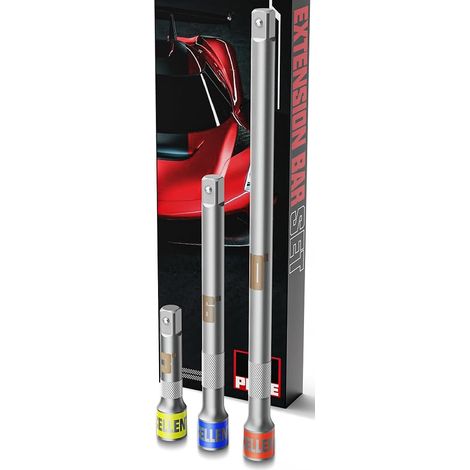 Jeu de Rallonges 3/8", Rallonge Cliquet 75 mm 150 mm 250 mm, Rallonges à Bascule pour Clés à Cliquet Douille Clé à Choc et Réparation de Voiture (1/5)