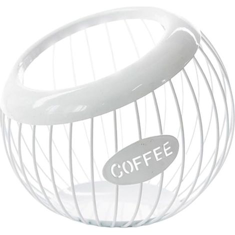 Panier à dosettes de café, support de café, organisateur de collations de grande capacité pour comptoir de cuisine, lieu de travail, accessoires peu encombrants, 20 x 18 cm, 368 g, ma