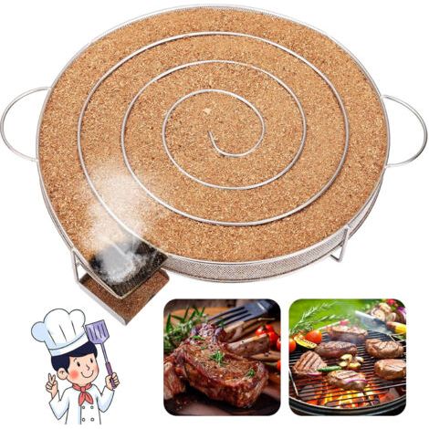 royaluxe-Générateur de fumée froide pour fumoir – Acier inoxydable – Dimensions 28x18x4 cm – Compatible avec barbecues – Fumage viande et poisson (1/5)