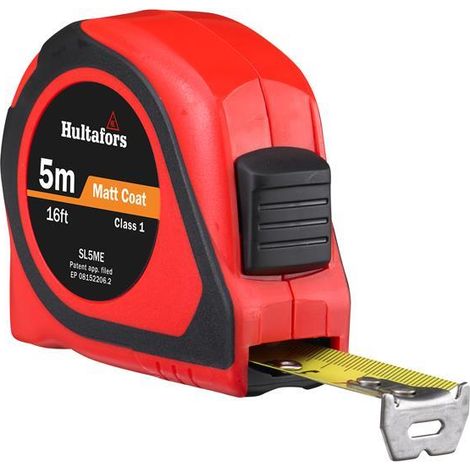 Hultafors SL5ME Short Steel Tape Measure, 5 meters (16 feet), 19mm Width, Model HUL351223