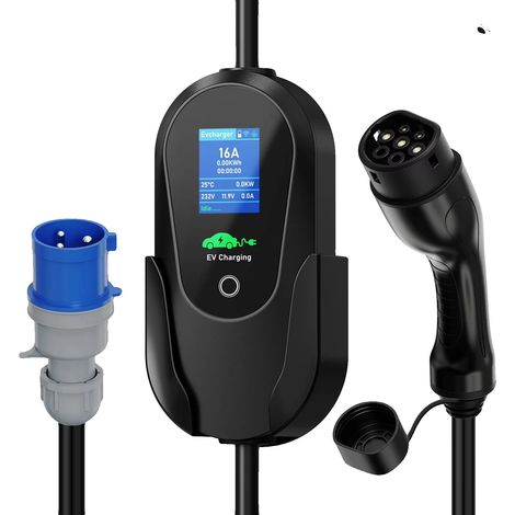 Chargeur EV Portable, 7,2KW, 1 Phase, Courant Ajustable jusqu'à 32A (1/2)