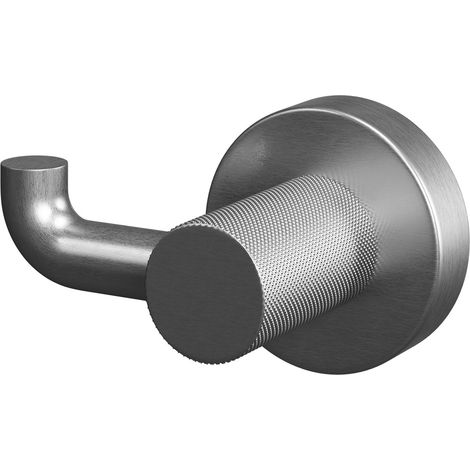 Colore Gunmetal Grey Industrial Style Wall Mounted Robe Hook (1/5)