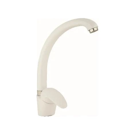 Mammoliti - Miscelatore Lavello Canna Tonda - Colore: Bianco