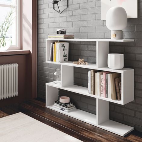Etagère design 110x25x97 cm blanc