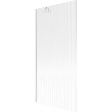 Paroi de baignoire Mexen Next à 1 volet 90 x 150 cm, strié, blanc - 895-090-000-00-09-20 (1/5)