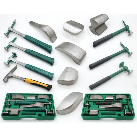 Set di 3 martelli da carrozziere (monoblocco)