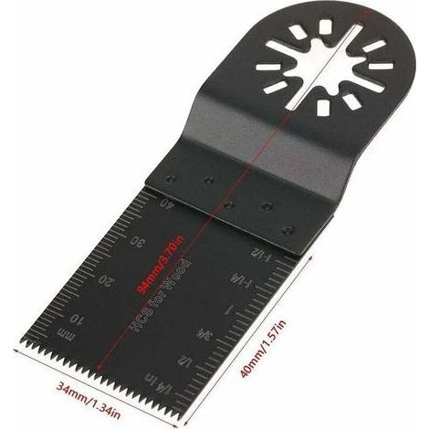 Lames de scie oscillante, lame outil multifonction, 34 mm, lame oscillante pour la réparation de la coupe, lames de scie à dégagement rapide pour outils multifonctionnels lames mélange(Lot de 20) (1/4)