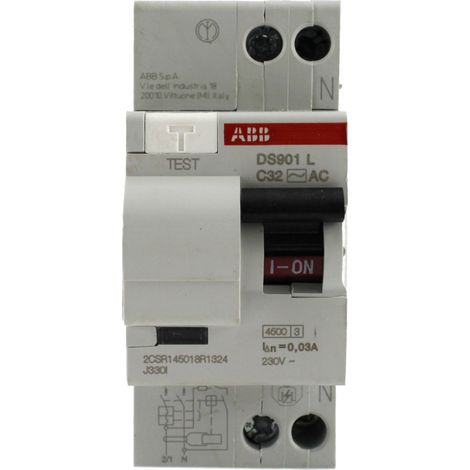 Differenziale magnetotermico classe AC 1P+N 0,03A 32A 4,5kA Abb (1/2)