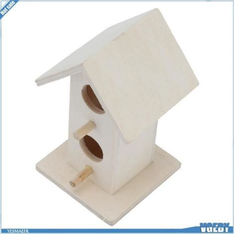 Nichoir en Bois pour Oiseaux Sauvages - DIY Décoration - Ventilation Adéquate (1/4)