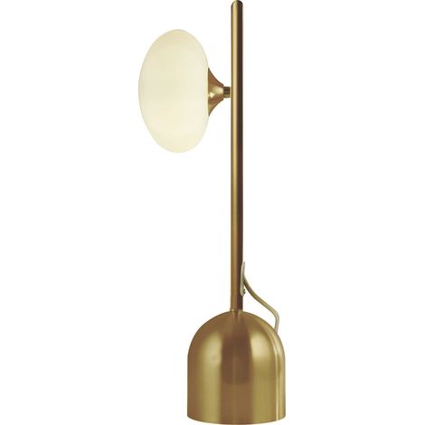 Lampada Da Scrivania Contemporanea Ciottolo Acciaio Oro 1 Luce G9