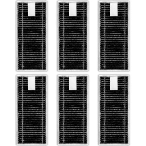 (6 pezzi) Filtri HEPA di ricambio X9 Pro Omni per robot aspirapolvere ECOVACS DEEBOT X8 Pro Omni, X9 Pro Omni, T80 Omni, X8 OMNI, kit di accessori, filtro verticale, filtro a contenitore (1/5)