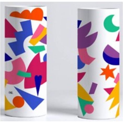 Vaso g&l in ceramica, altezza 30 cm - Atmosphera créateur d'intérieur