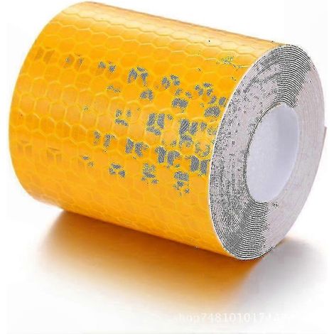 Ruban adhésif réfléchissant 3m x 5cm, stickers de sécurité imperméables haute visibilité, bande autocollante pour signalisation et avertissement (1/5)