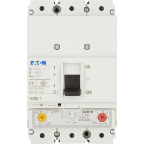 Eaton NZMN1-A80 interruptor automático 3 polos negro 50 kA