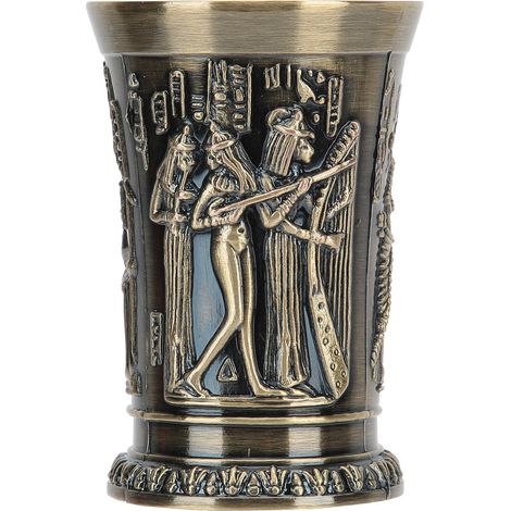 Coupe à vin en bronze vintage, objet de décoration rétro pour collectionneurs (1/5)