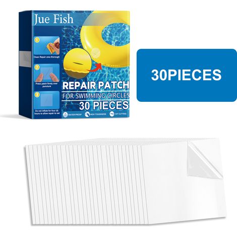 Kit de réparation auto-adhésif et étanche pour piscines, bouées, tentes et bateaux, pour colmater les petits trous et les fuites.-AquaForge (1/5)