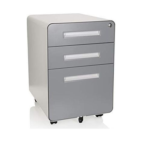 Conteneur roulant COLOR PLUS I Acier blanc / gris hjh OFFICE